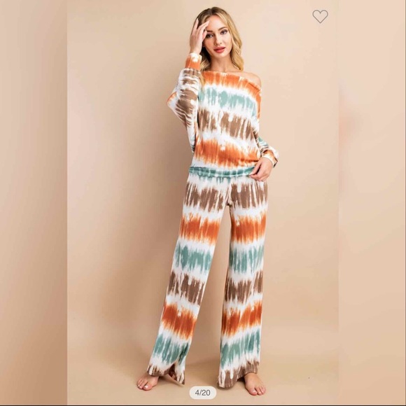 Wide Leg Lounge Pants- Sage - Picture 6 of 6